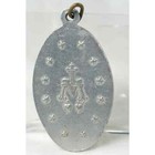 Miraculous Mary Vintage Large Catholic Oval Medal