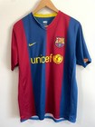 Nike Fc Barcelona Messi 2006 07 Home Vintage Shirt Jersey Size Medium Fifa