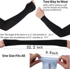 12 Pairs Sun Protection Sleeves Uv Cooling Arm Men Women Sports With Thumb    