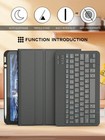 Black Wireless Keyboard Case For Ipad 5th To 11th Gen Mini6 7 Air Pro
