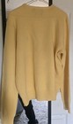 Polo Ralph Lauren Yellow Lambswool Crew Neck Sweater Size L