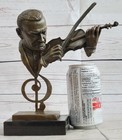 New Bronze Violin Viola Player Statue Figurine - Music Gifts Orchestra Sculpture