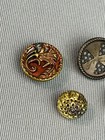 Antique Metal Buttons Floral   Various Designs Lot Of 7