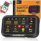 Auxbeam Rgb 8 Gang Switch Panel   47  Extension Cable For Can-am Polaris Utv Atv