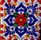 90 Mexican Tiles Talavera Ceramic Handmade Mexico  c117