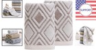Versatile 2-pack Hand Towels  100  Cotton  Decorative   Quick Dry For All Uses