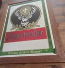 Vintage J  germeister Mirror Sign Bar 22x16 Very Nice 