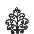 Vintage Black Cast Iron Trivet Hot Plate Footed Marked Family Tree