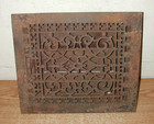 Rusty Antique 12  X 14  Cast Iron Ornate Furnace Grate Register Vent Cover