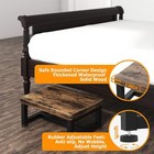 Wooden Step Stools For Adults Kids With Non-slip Rubber Feet  Heavy Duty