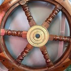 Nautical Wooden Boat Ship Steering Wheel For Home Decoration 26    Solid Wood