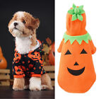 Halloween Pet Dog Clothes Pumpkin Hoodie Sweatshirt For Puppy Cat Party Dress   