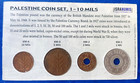 Israel Palestine British Mandate Lot Of 4 Coins Set 1  2  5   10 Mils 1939-1944