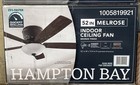 Hampton Bay Melrose 52 In  Indoor Led Hugger Bronze Dry Rated Ceiling Fan New