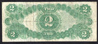 1917  2 Red Seal Legal Tender Note   Fr-60   Jefferson capitol   Collector Grade