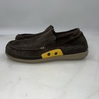 Crocs Shoes Mens Sz 10 Brown Suede 14757 Walu Accent Suede Loafer