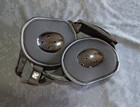 Roar Open Face Wrestling Headgear With Chin Strap  Black