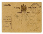 1918 Field Service Post Card Sent From France To Buffalo Ny