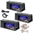 3pack Electronic Mouse Trap Control Kill Big Rat Pest Electric Rodent Zapper