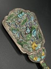 Antique Chinese Exported Cloisonn   Or Enamel Hand Mirror