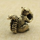 Statue Antique Bronze Small Squirrel Ornament Desk Decoration Figurines Brass