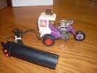 Vintage Remco 1971 Remote Control Motorcycle Trike Ice Cream Vendor  - Works
