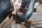 Euc Vintage Chicago Roller Skate Co High Black red Size 9 