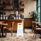 2 Pack A Frame Sandwich Board Sign With Dry Erase Surface Double Sided Sidewalk