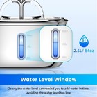 Cat Pet Dog Water Fountain 84oz 2 5l Stainless Steel Water Dispenser Quiet Pump