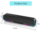 Surround Sound Bar 4 Speaker System Bluetooth Wireless Subwoofer Tv Home Theater