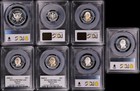 2005-s 10c  State Quarter    50c Silver 7 Coin Proof Set Pcgs Pr-70 Dcam