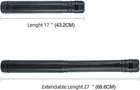 Extendable Poster Tube 17  To 27  Document Blueprint Art Storage Case Black