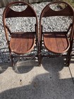 Lot 4 Vintage Bent Wood Folding Chairs