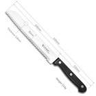 Humbee Chef  Stainless Steel Serrated Bread Knives 8 10 12 Inch