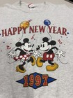 Vintage 1997 Disneyland Happy New Year Mickey Minnie T-shirt Mickey Inc Usa L xl