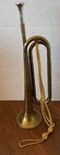 Vintage U s  Regulation 16 25  Brass Bugle Gold Cord Rexcraft Mouthpiece Usa