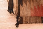 Antique Large Navajo Rug Native American Indian Eye Dazzler Weaving 54x36 Vtg