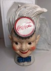 Coca-cola Coke Bank  sprite Boy  Bottle Cap On Forehead Vintage Cast Iron W  Box