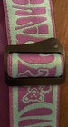 Grateful Dead Dancing Bears Guitar Strap Purple   Teal Jerry Garcia Liquid Blue