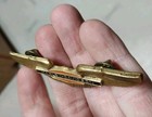 1960s-70s Rare 3  Harley Davidson Brass Wings Leavens Pin Motorcycle Chopper