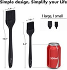 2-pack 600  f Heat Resistant Silicone Basting Brushes     Bpa-free Pastry Brush Set