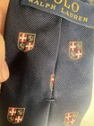 Men   s Hand Made In Italy Polo Ralph Lauren Navy Tie