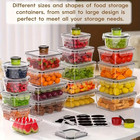 48pcs Luxury Food Storage Container Set Of High Quality Including  Marker Pen 