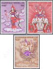Laos Mythology C111- 113  Mint Never Hinged Set Of 3 Airmail Stamps