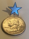 Vintage New Silver Tone Star Hat Collar Lapel Pin