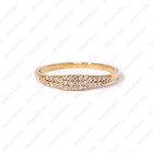 0 23ct Vintage Studded Natural Diamonds Stacking Pinky Ring 14kyellow Solid Gold