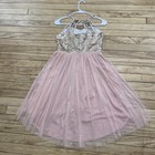 Rare Editions Thulle Pink Ballet Tutu Dress Girls 6 Gold Brocade Fairy Princess