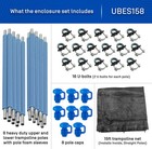 Machrus Upper Bounce Replacement Round Trampoline Safety Enclosure Net Set Ki   