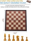 9 5 9 5  Magnetic Wooden Chess Checkers Set Folding Portable Chess Game Board