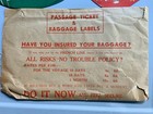 1938 39 S s  Normandie Cruise To Rio Luggage Labels   Tag W original Envelope